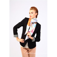 Fashion Women Large Square 100 Twill Silk Scarves 90X90cm